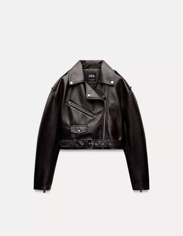 Шкірянка ZARA, косуха ZARA шоколад, шоколадна косуха