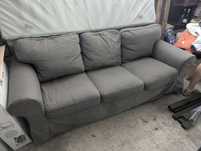 Sofa nierozkładana IKEA Ektrop 3-segmentowa Szara