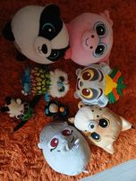 Nowe maskotki zestaw swinka,hipcio ,sowa, i breloki piesek,pingu