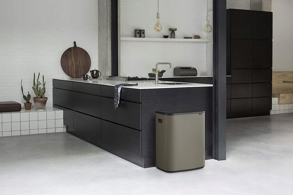 Kosz na śmieci metal Brabantia Bo Touch Bin 2x30l