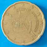 20 Cêntimos de 2008 do Chipre
