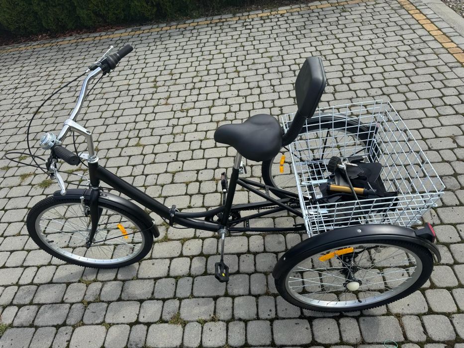 Rower trzykołowy z oparciem