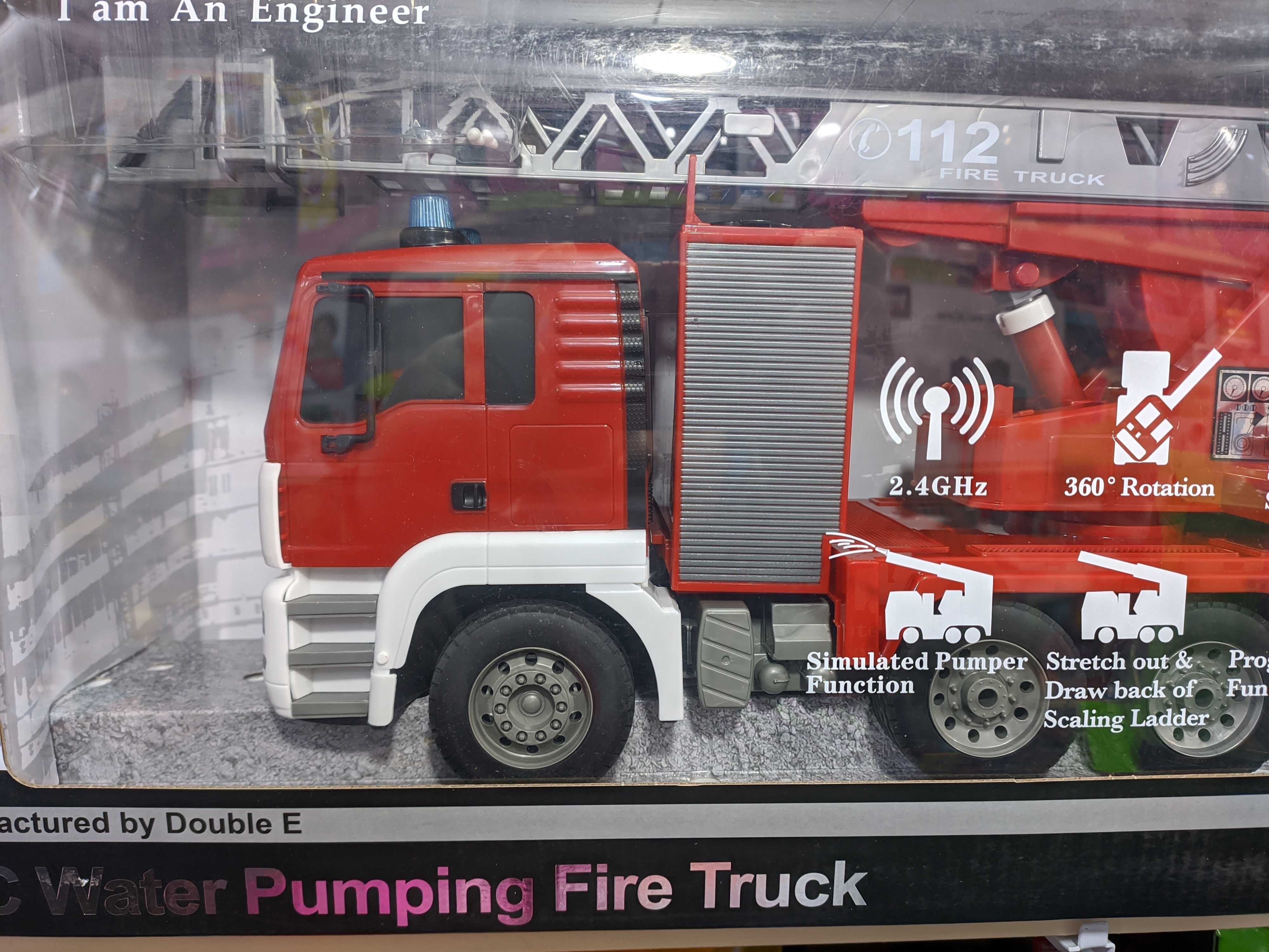 Пожежна машина з Німеччини на радіокеруванні пожарка р/у якість