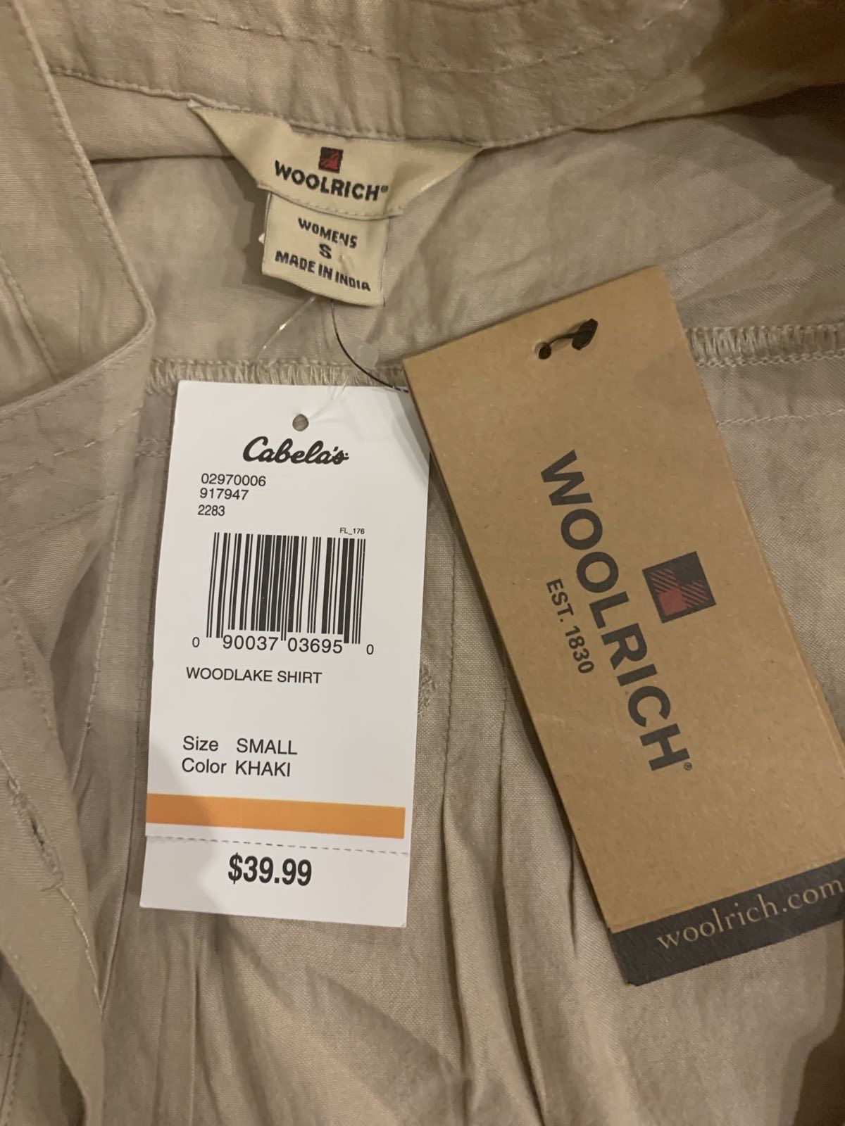 Новая Рубашка Woolrich, размер S