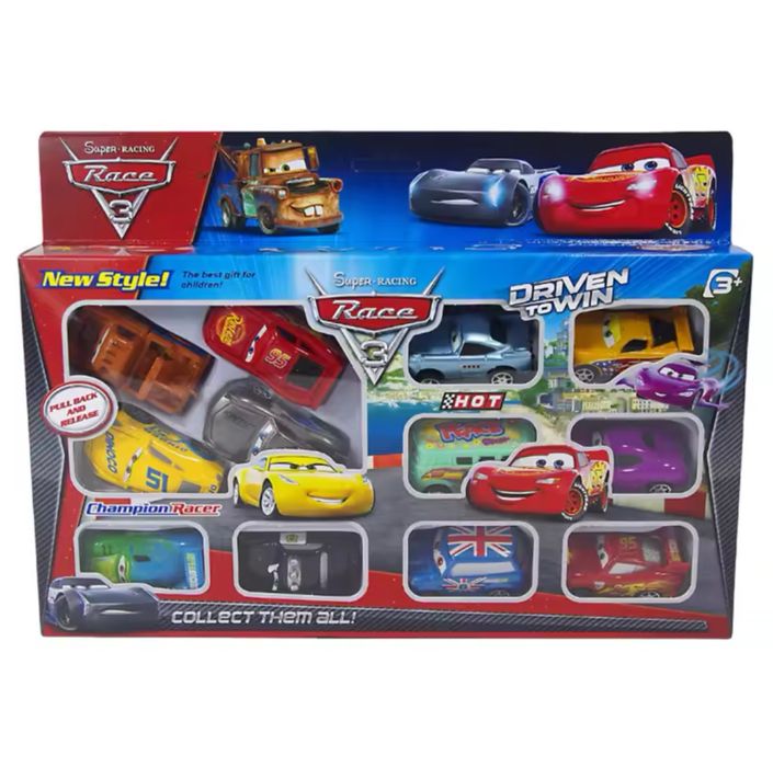 Ігровий набір машин ПВХ Блискавка Маквін «Тачки»