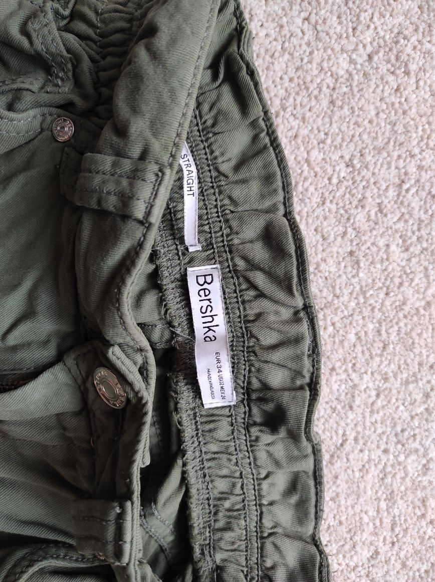 Bershka spodnie cargo 34