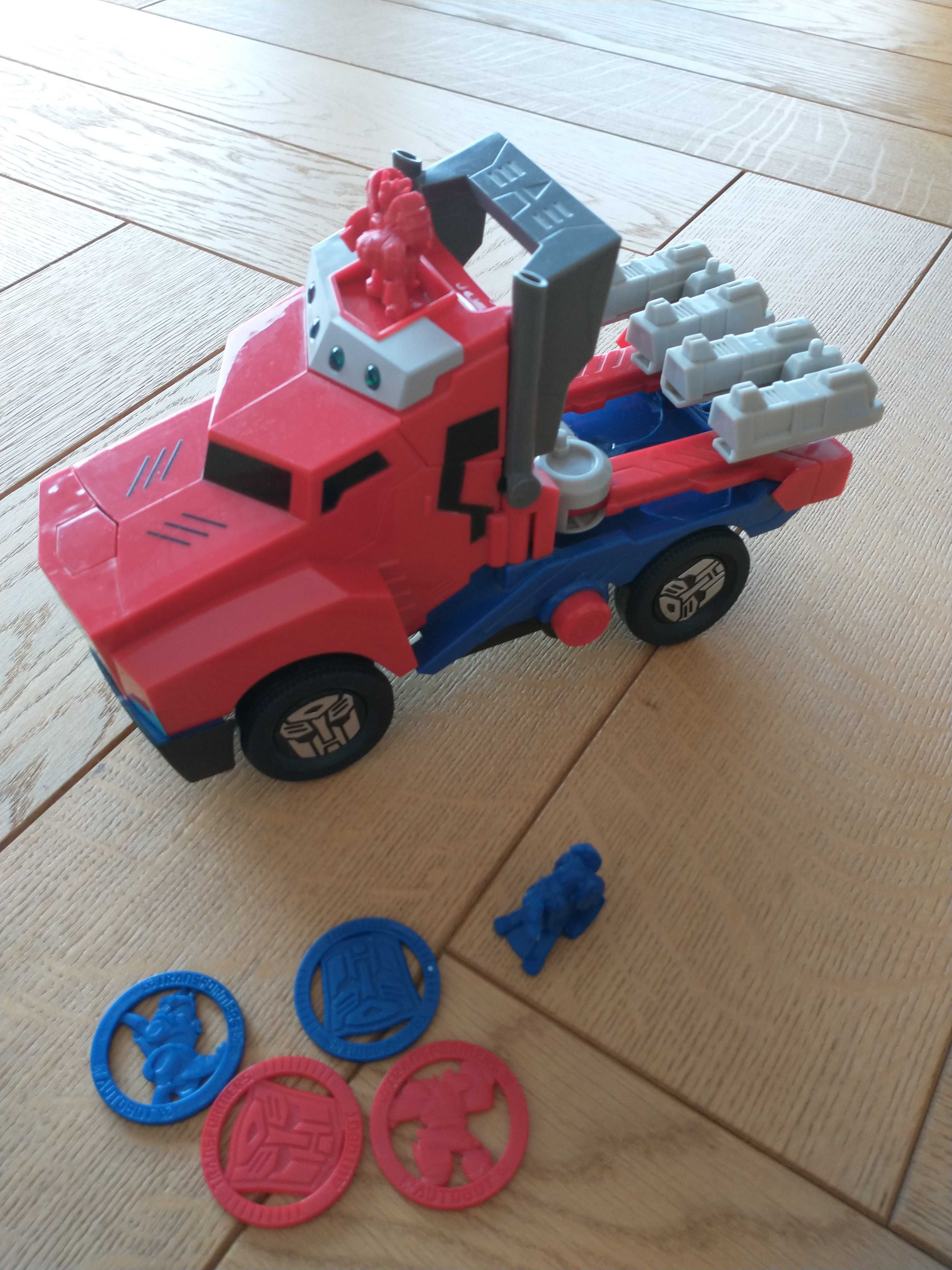 Dickie toys Optimus Prime Transformers  wyrzutnia figurki spiner auto