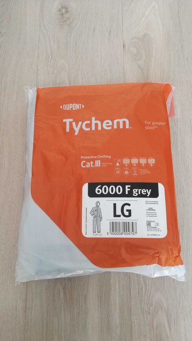 Fartuchy ochronne Dupont Tychem 6000 F grey