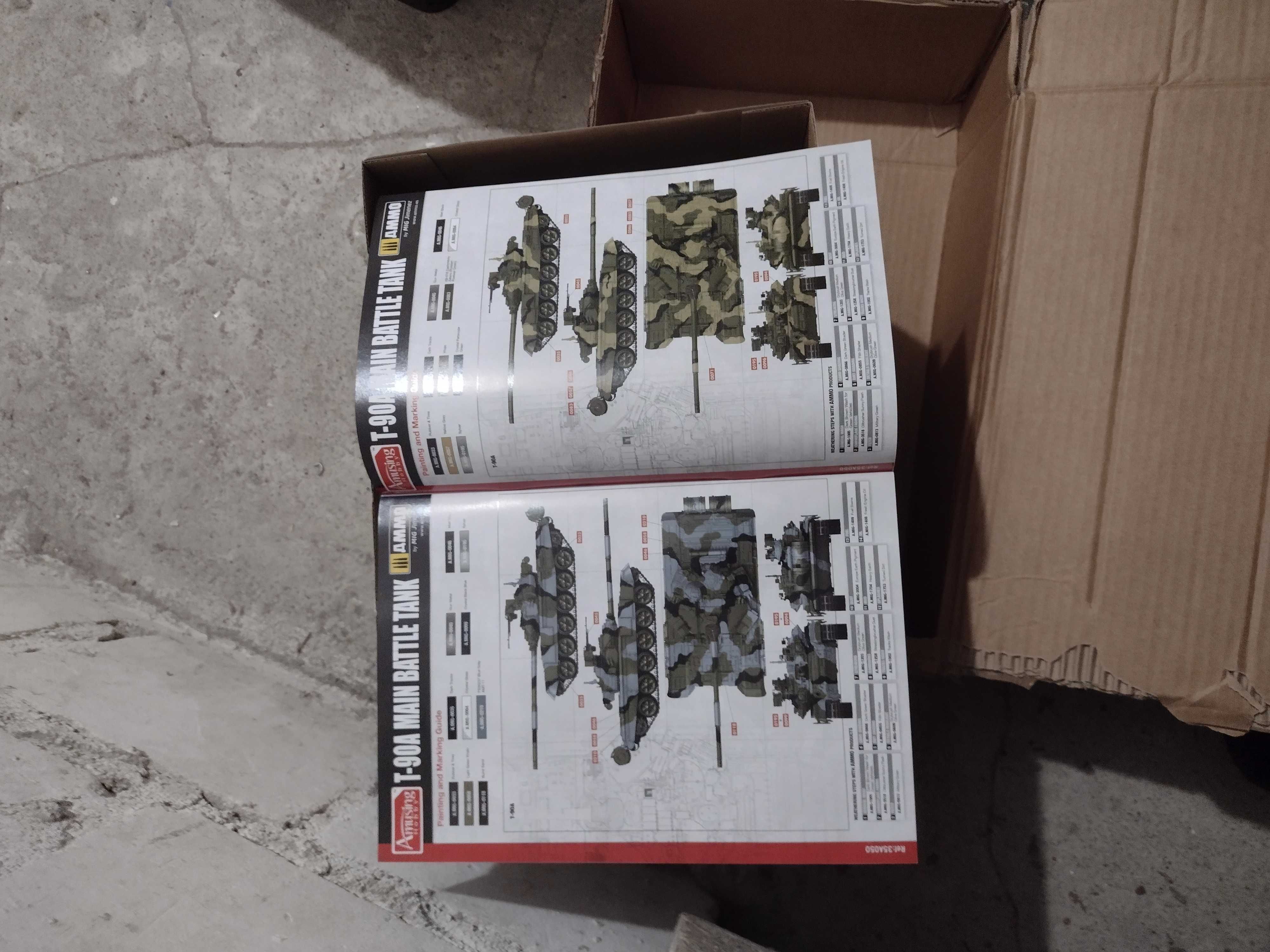 Czołg 1:35 nowy,T-90 amusing hobby,pełne wnętrze