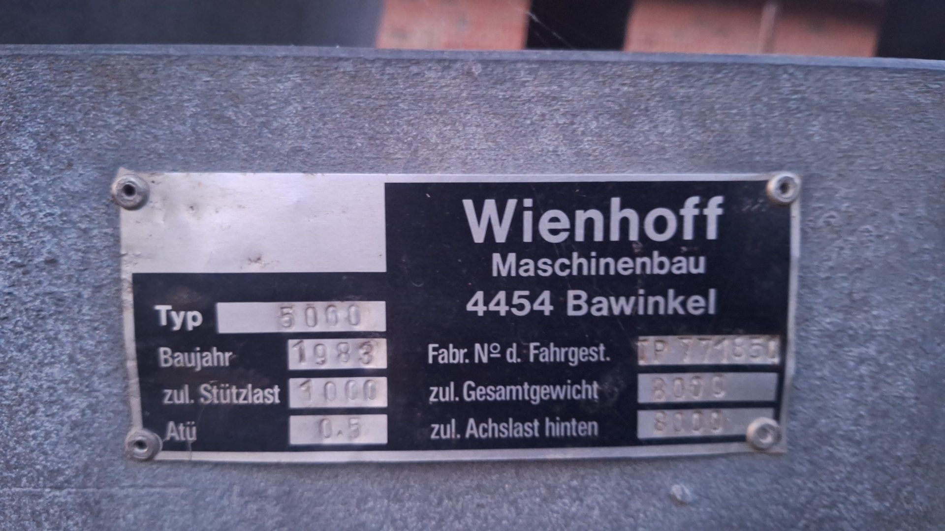 Beczka beczkowóz wienhoff 5000