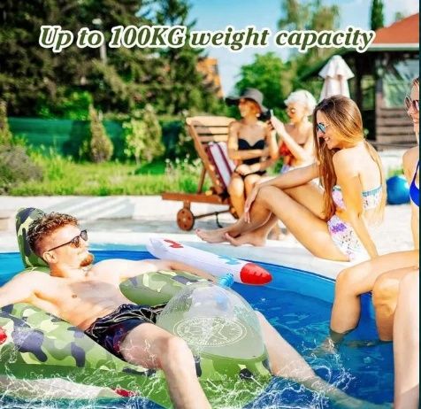 Anseto Nadmuchiwany Pływający Basen Duży Pływający Pływak