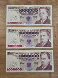 1 mln 1993 B + C + H zestaw 3 szt 1 mln ser B + 1 mln ser C H