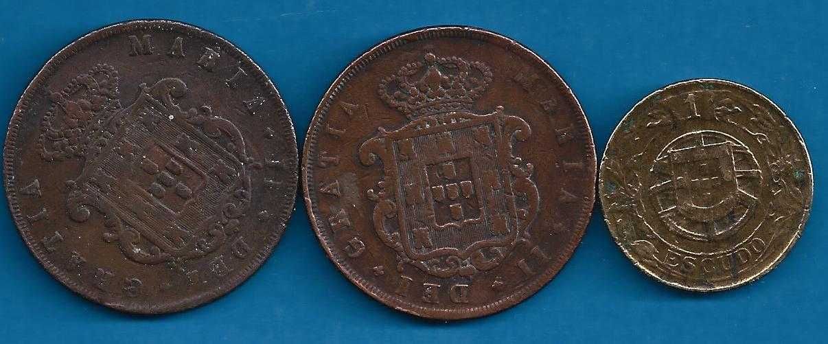 D. Maria II   XX Reis  1848,1849  e  1 escudo 1924