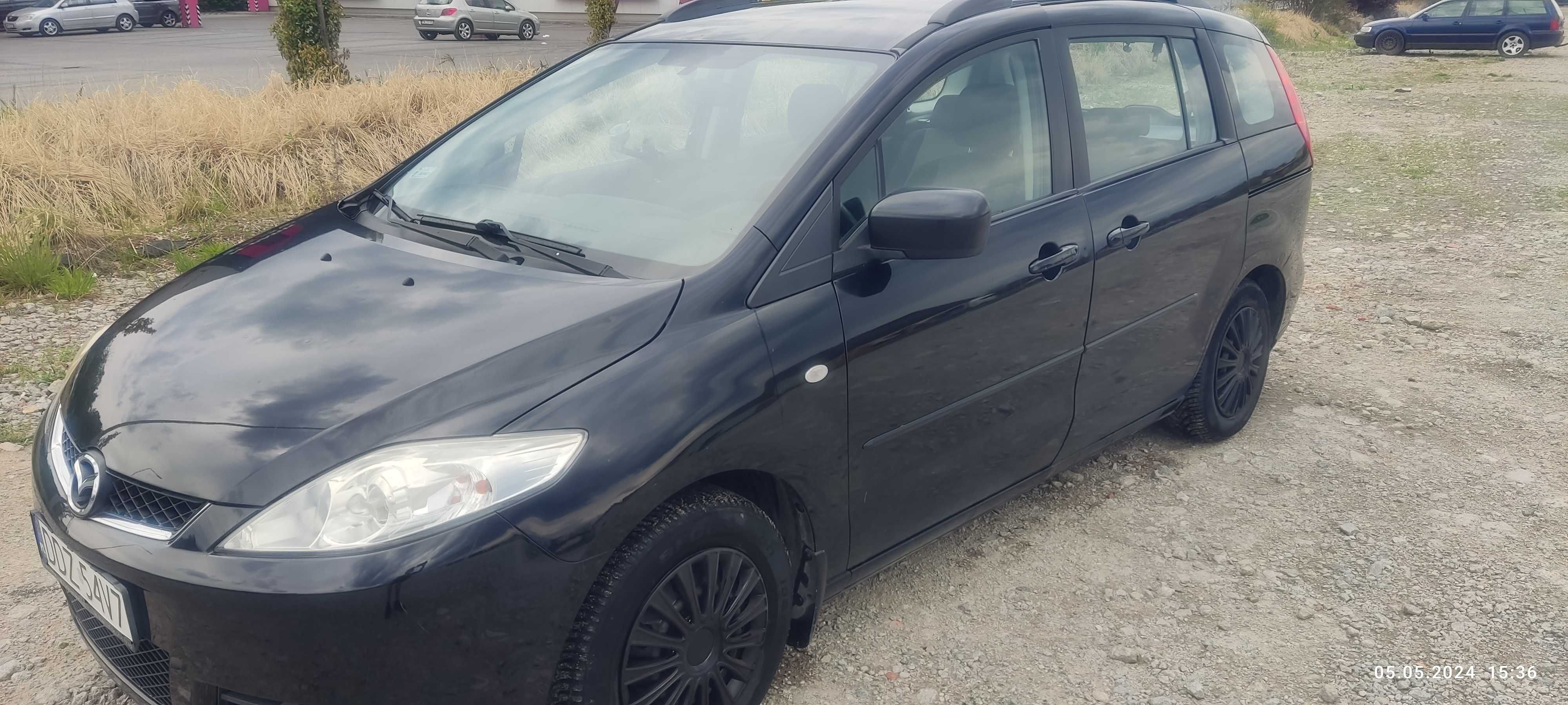 Mazda 5 2006 1.8 Benzyna W pełni sprawna Czarna