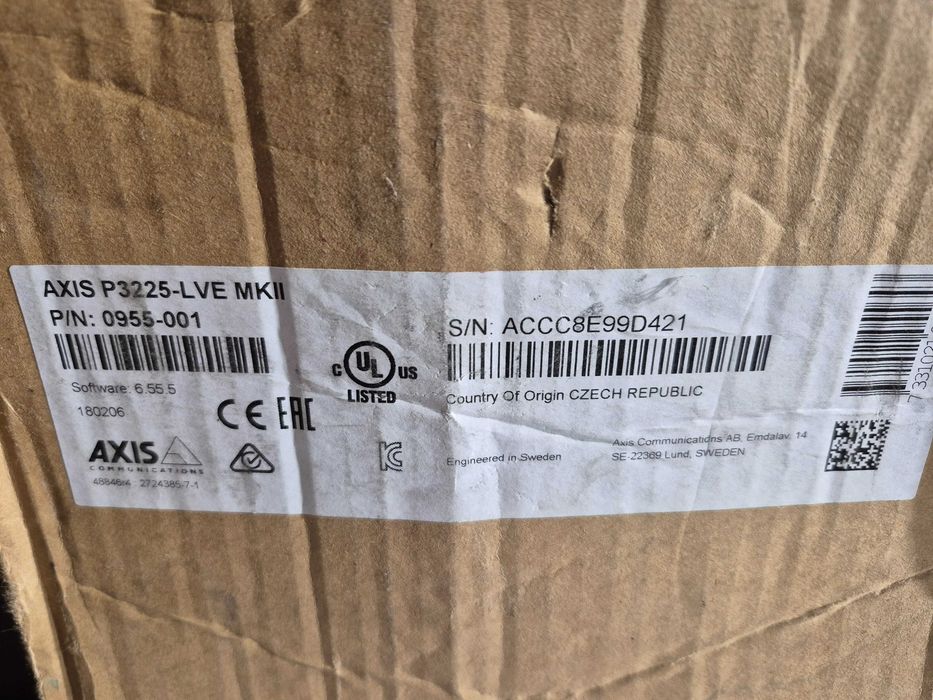 Kamera AXIS P3225-LVE MKII