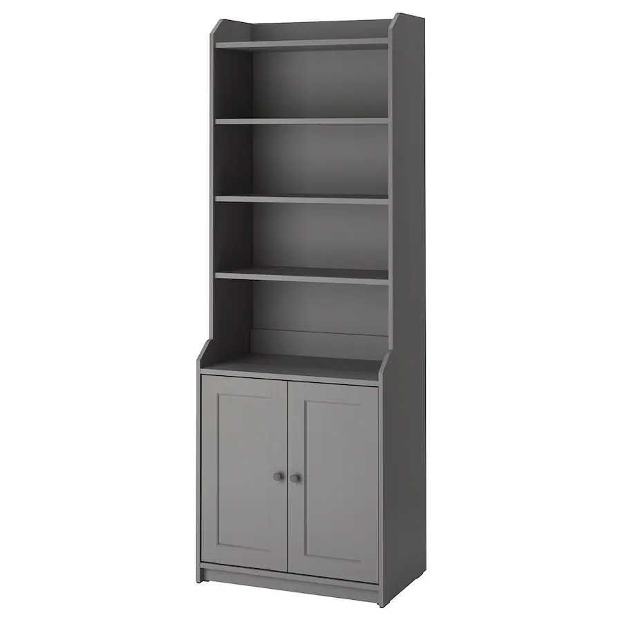 HAUGA ikea Szafka regał komoda z drzwiami szary, 70x199 cm, NOWA 799zł