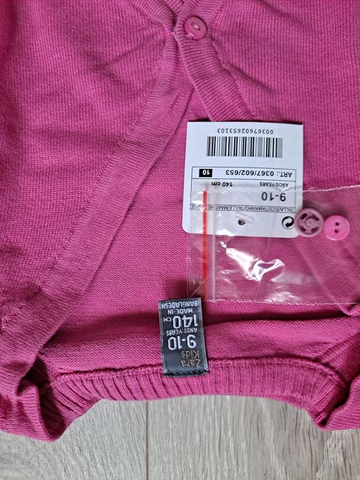 Nowe bolerko Zara dla dziewczynki r. 140