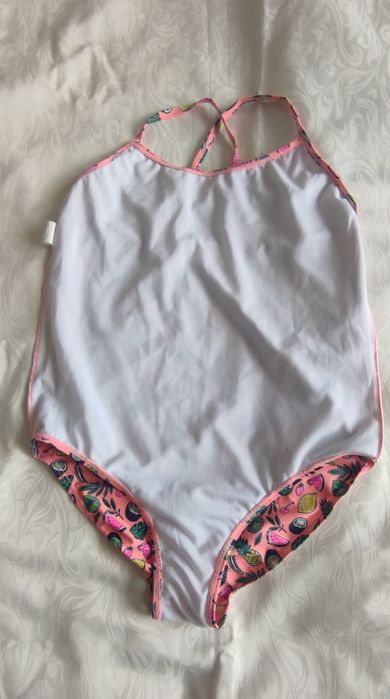 Dwa stroje kąpielowe jednoczęściowe 12/13 lat 152/158 cm