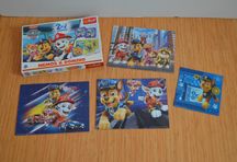Gra Memo i domino + puzzle Psi Patrol