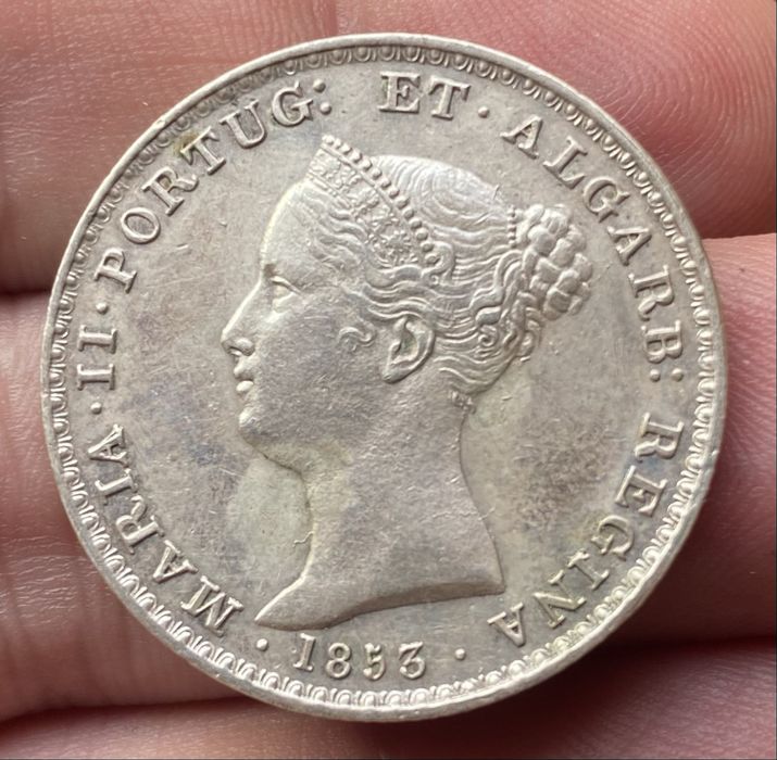 Moeda 500 Reis D MARIA II - 1853