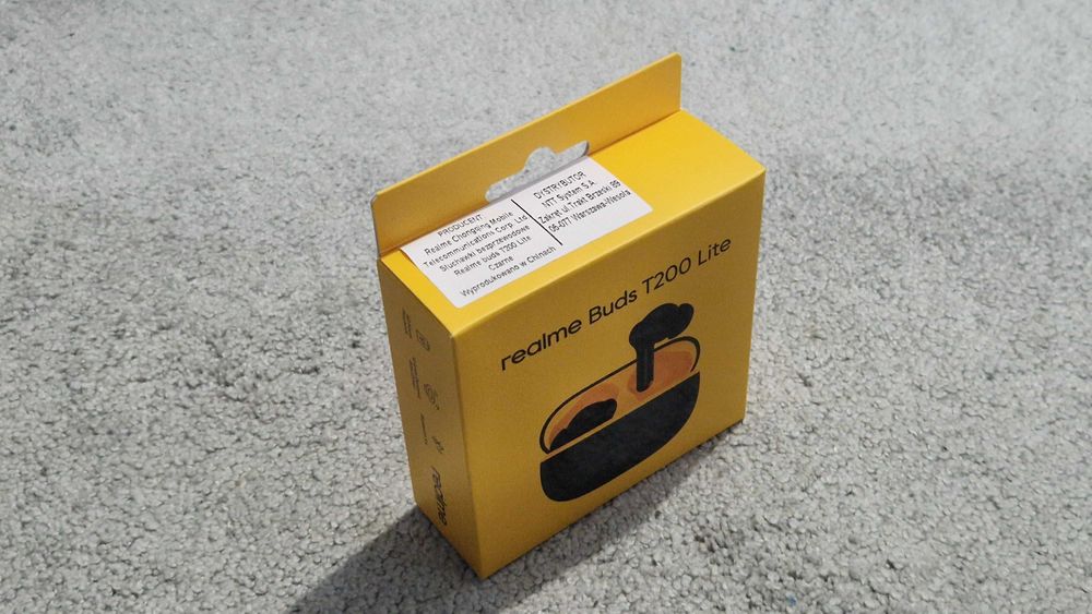 NOWE Słuchawki realme Buds T200 Lite Bluetooth 48h IPX4
