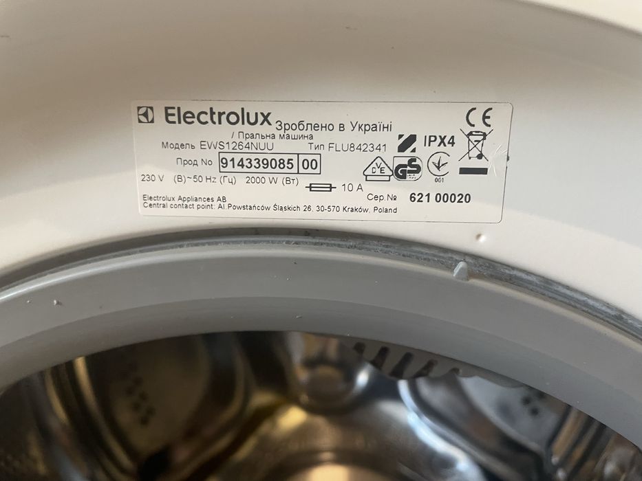 EWS1264NUU electrolux