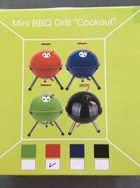 Turystyczny mini grill BBQ Cookout - NOWY! Plus sosy i torba gratis