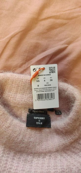 Superdry Шерстяной свитер Альпака размер xs
