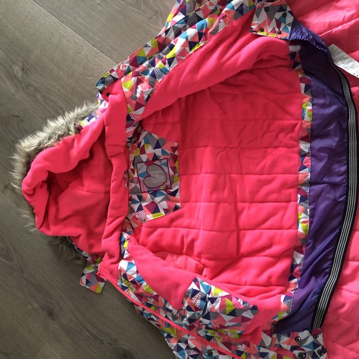 Okazja-mega kolorowa, zimowa kurtka