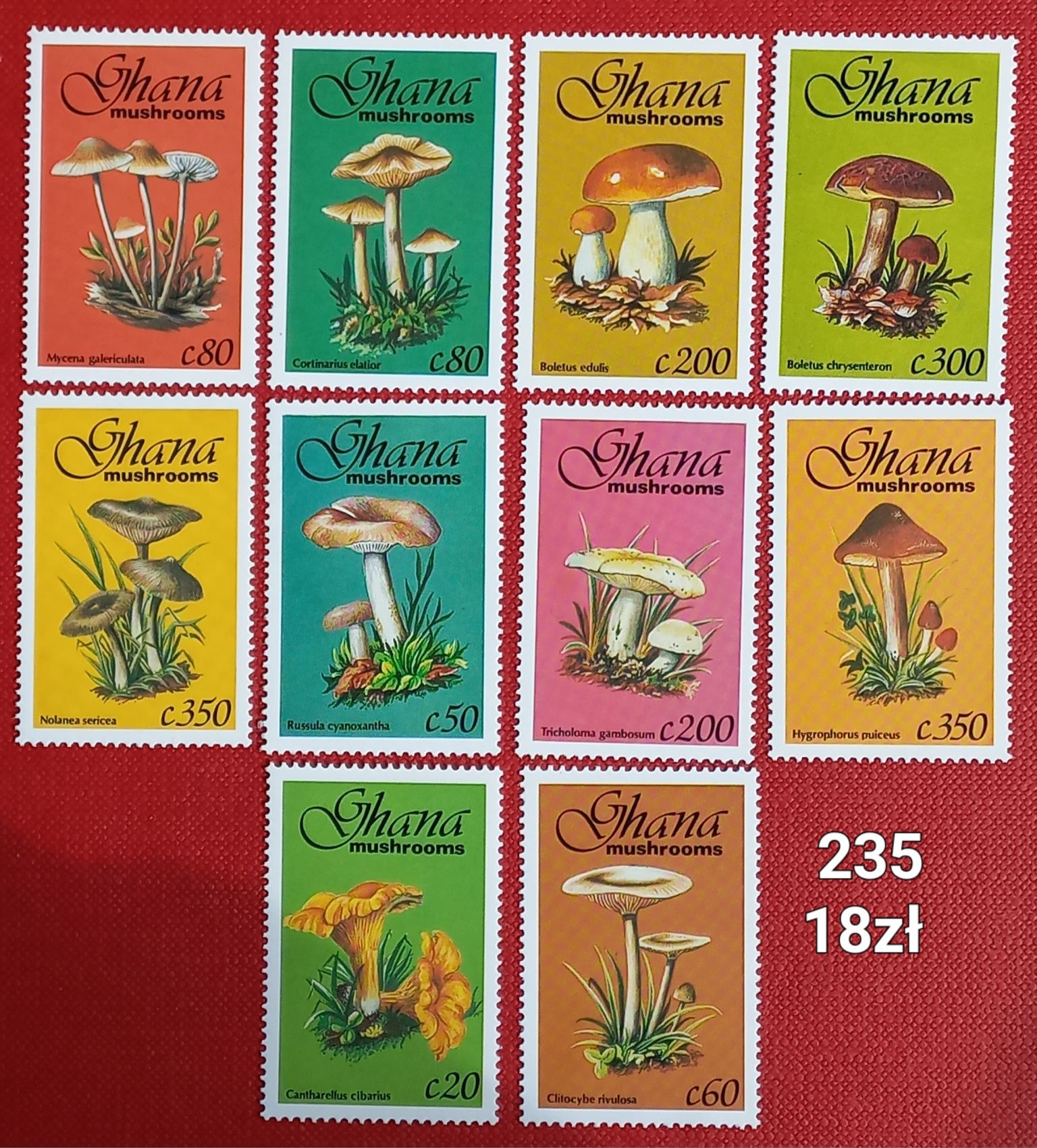 Znaczki pocztowe- flora/grzyby 12
