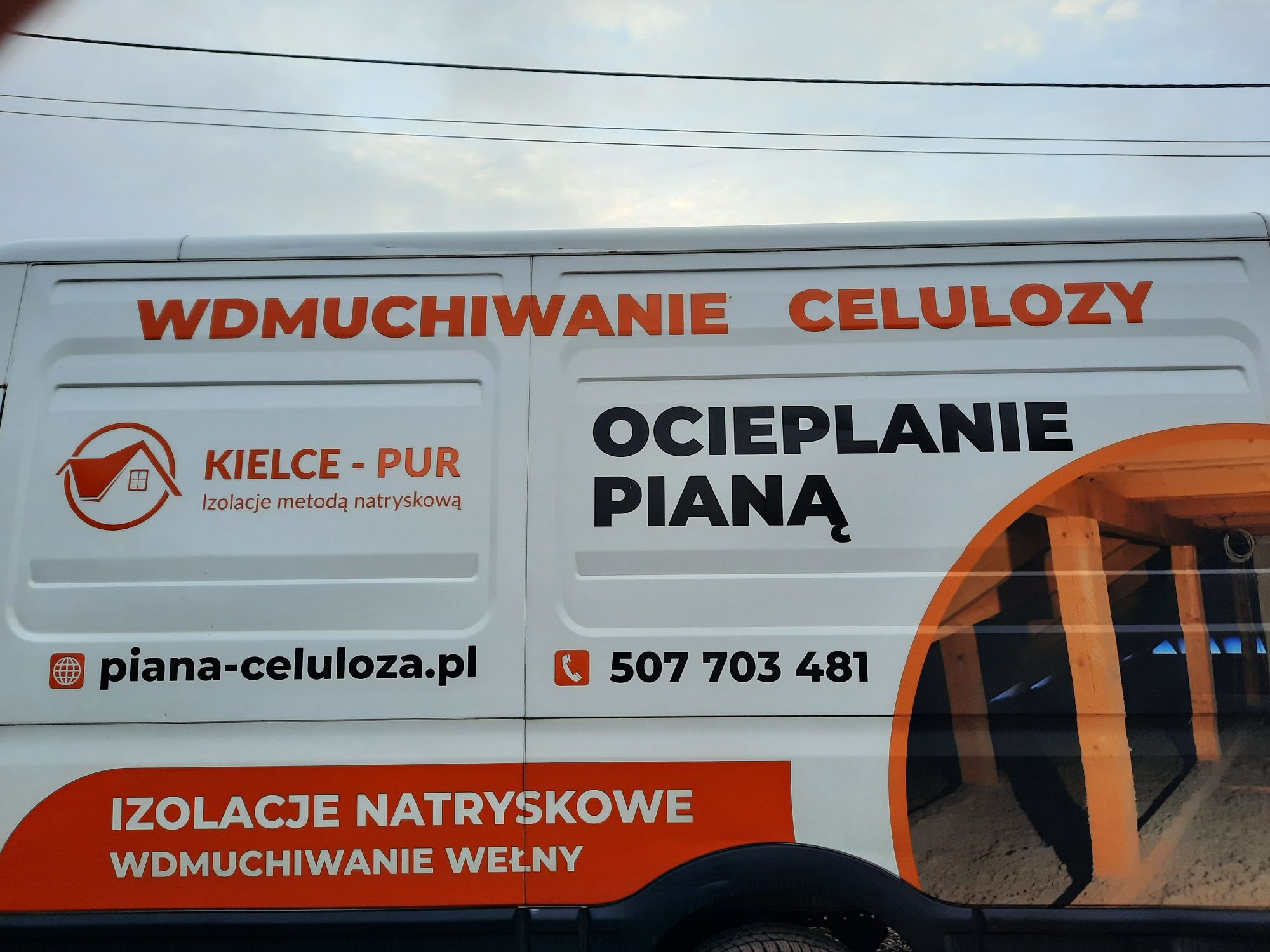 Celuloza - Piana Pur ocieplenie poddasz, skosów, naprawa po kunach