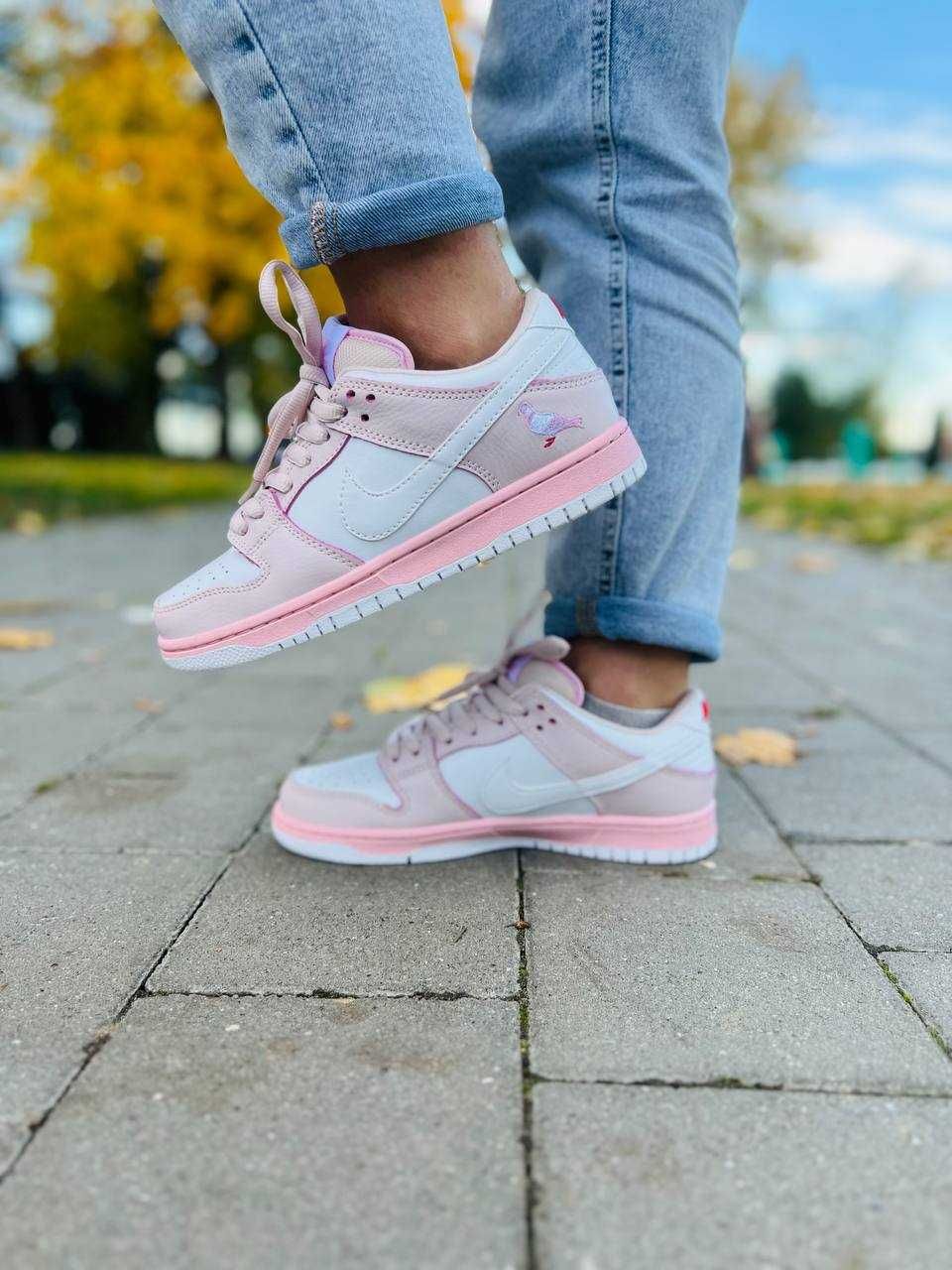 Женские кроссовки Nike SB Dunk Low Pink Bird 36-40 Хит Весны 2024! Топ