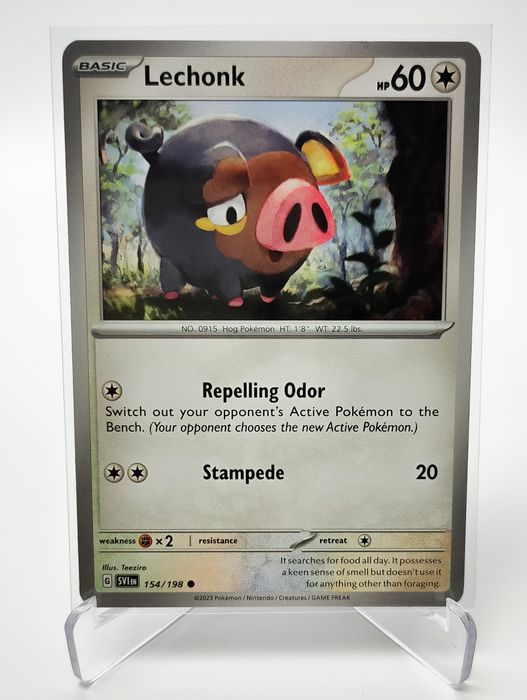 Lechonk 154/198 karta pokemon Scarlet & Violet