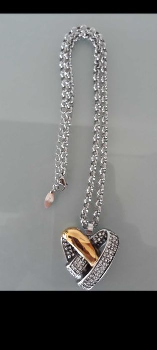 Colar coração aço