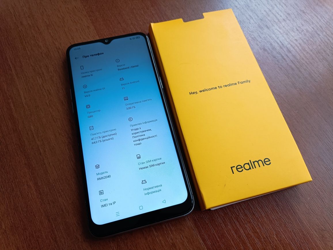 Realme 6i NFC Android 3/64 Gb Смартфон Риалми Хорошее состояние