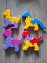 3д пазли Tigres 3d puzzles animals