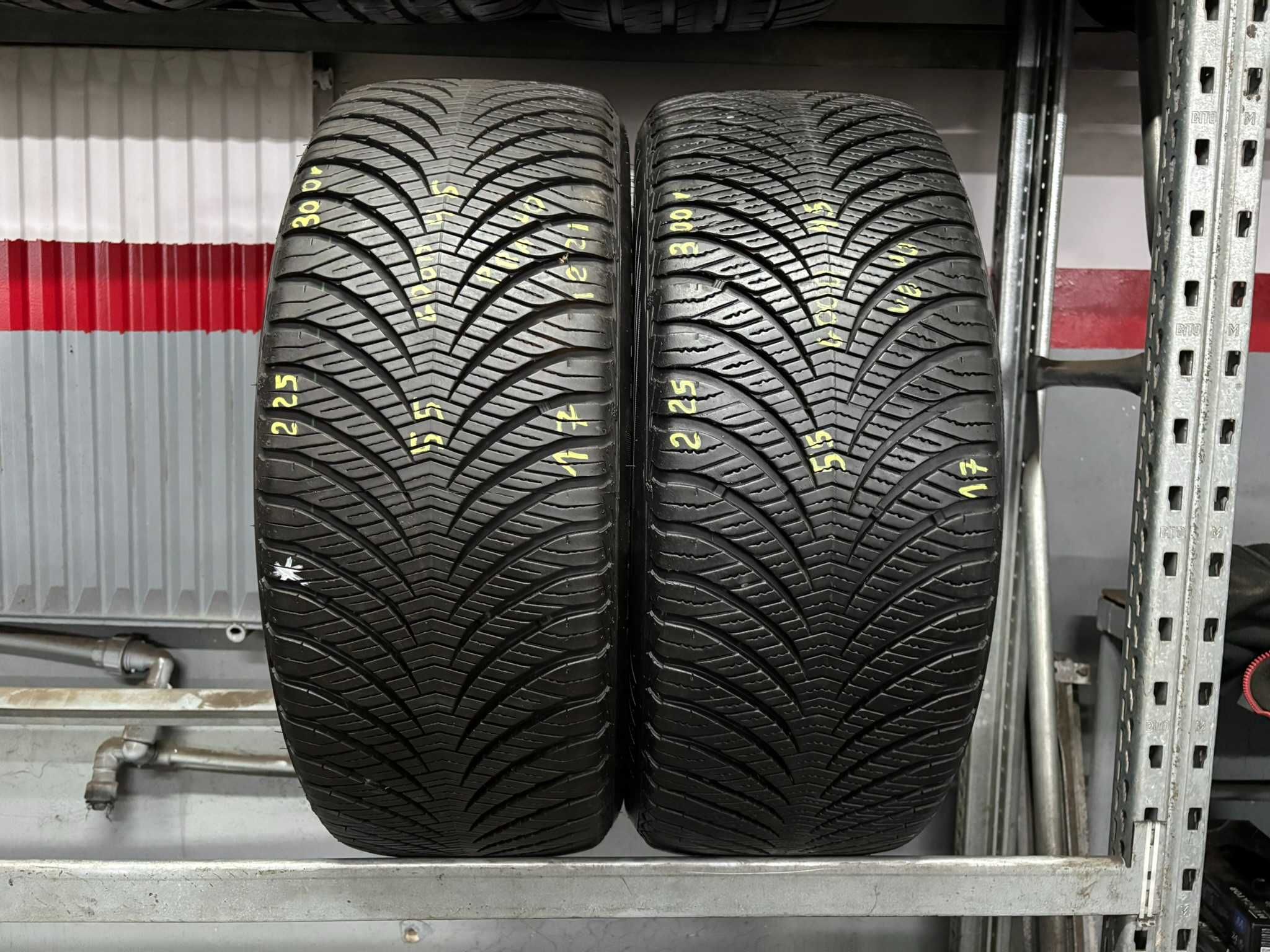 2X OPONY CAŁOROCZNE 225/55R17 97V Goodyear Vector4Seasons G2 8MM 2022R