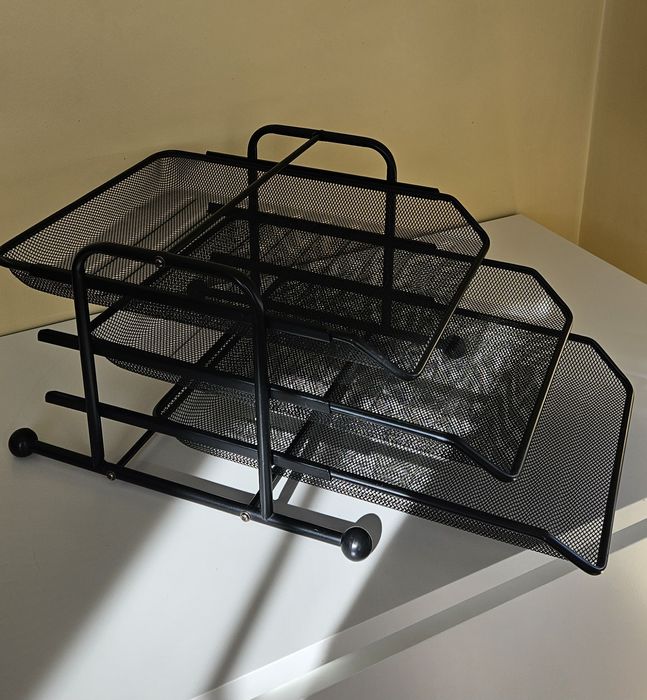 Metalowy stojak na dokumenty A4, organizer na biurko