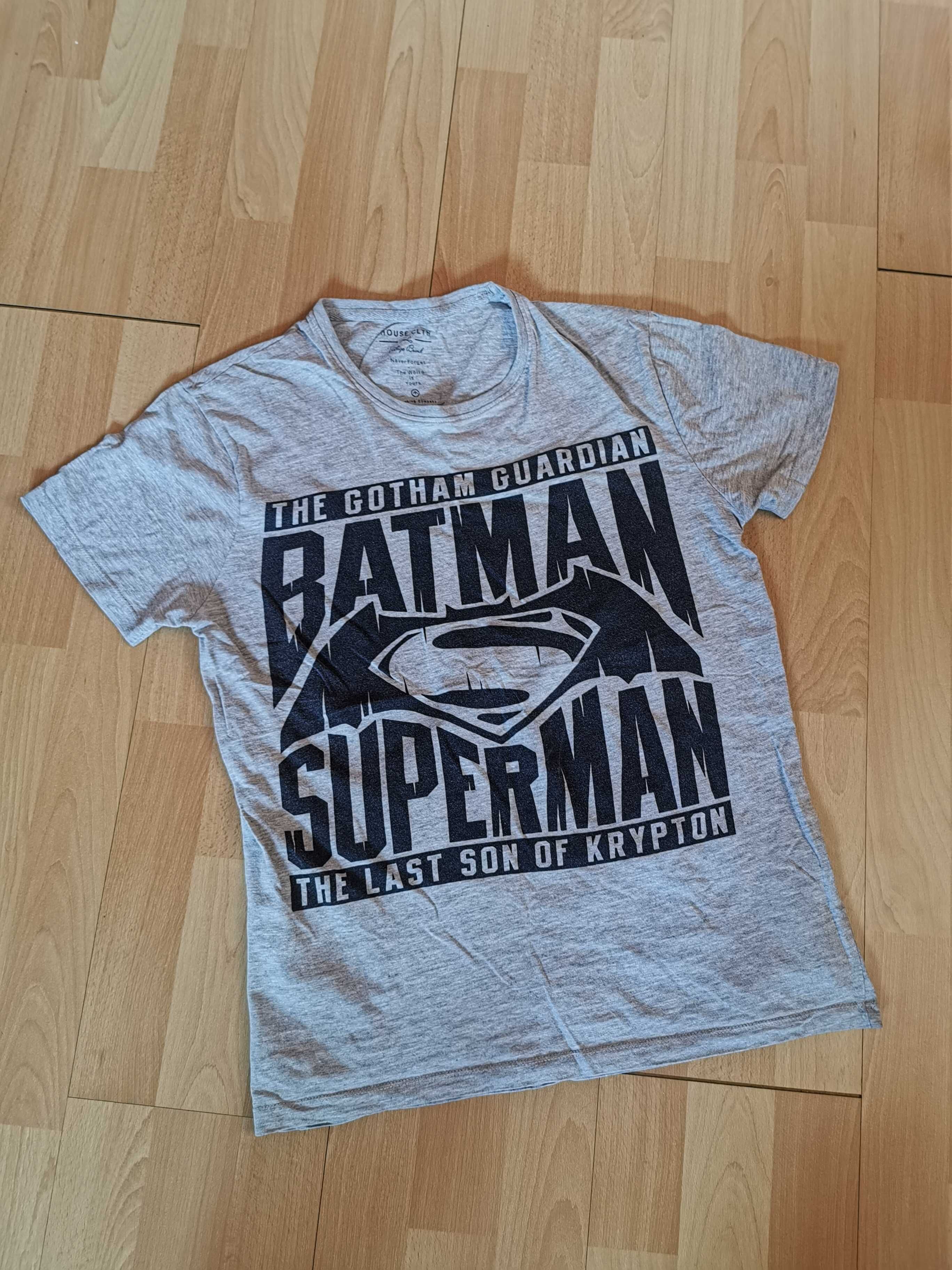 T-shirt męski Batman Superman - House - rozmiar S
