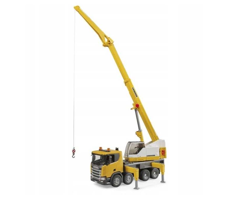 NOWA ciężarówka BRUDER 03571 Scania Super 560R żuraw światła dźwięk