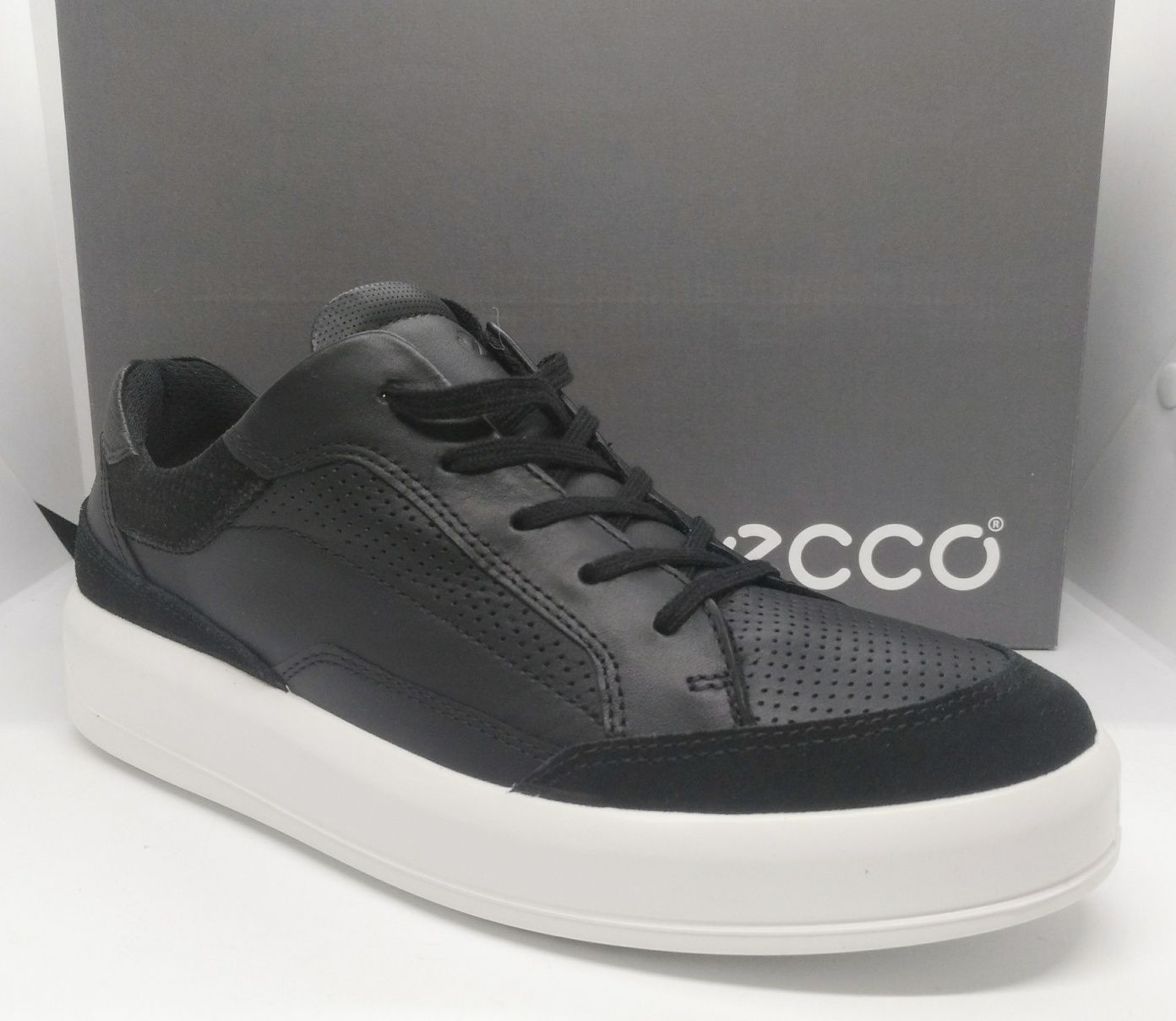 кожаные 25см кроссовки кеды Ecco оригинал