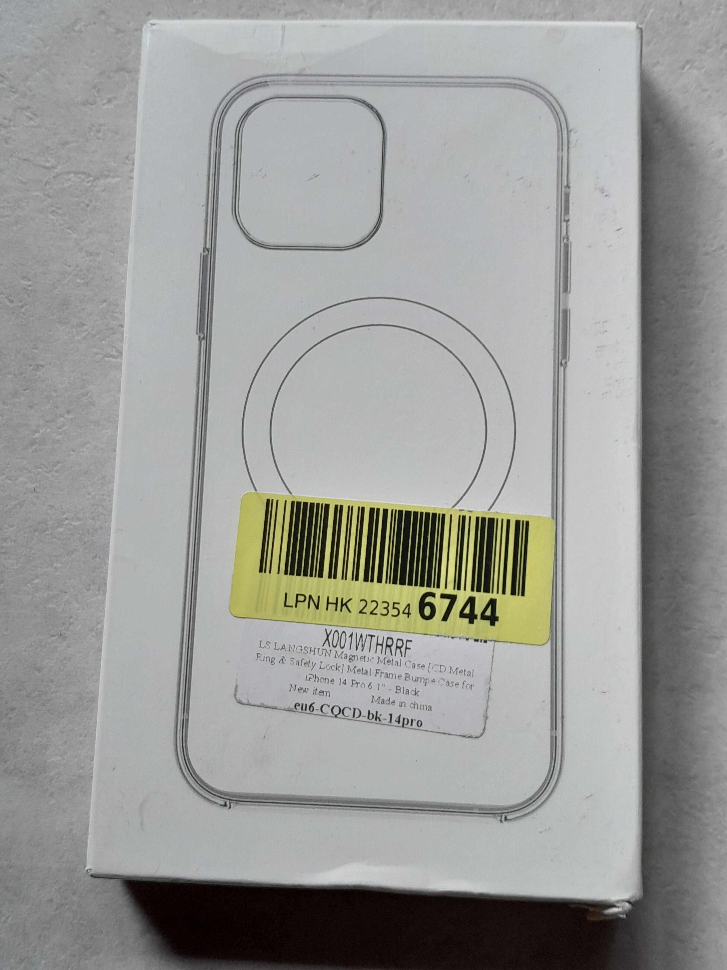 Etui magnetyczne case do iPhone 14 Pro 6,1" czarne nowe outlet