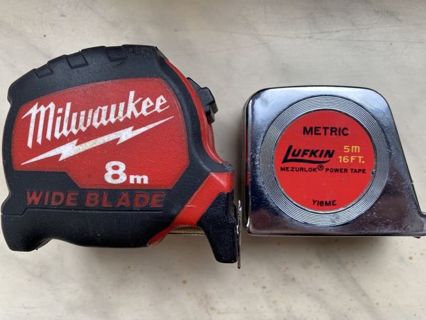 Рулетки Milwaukee Wide Blade, Lufkin y16me