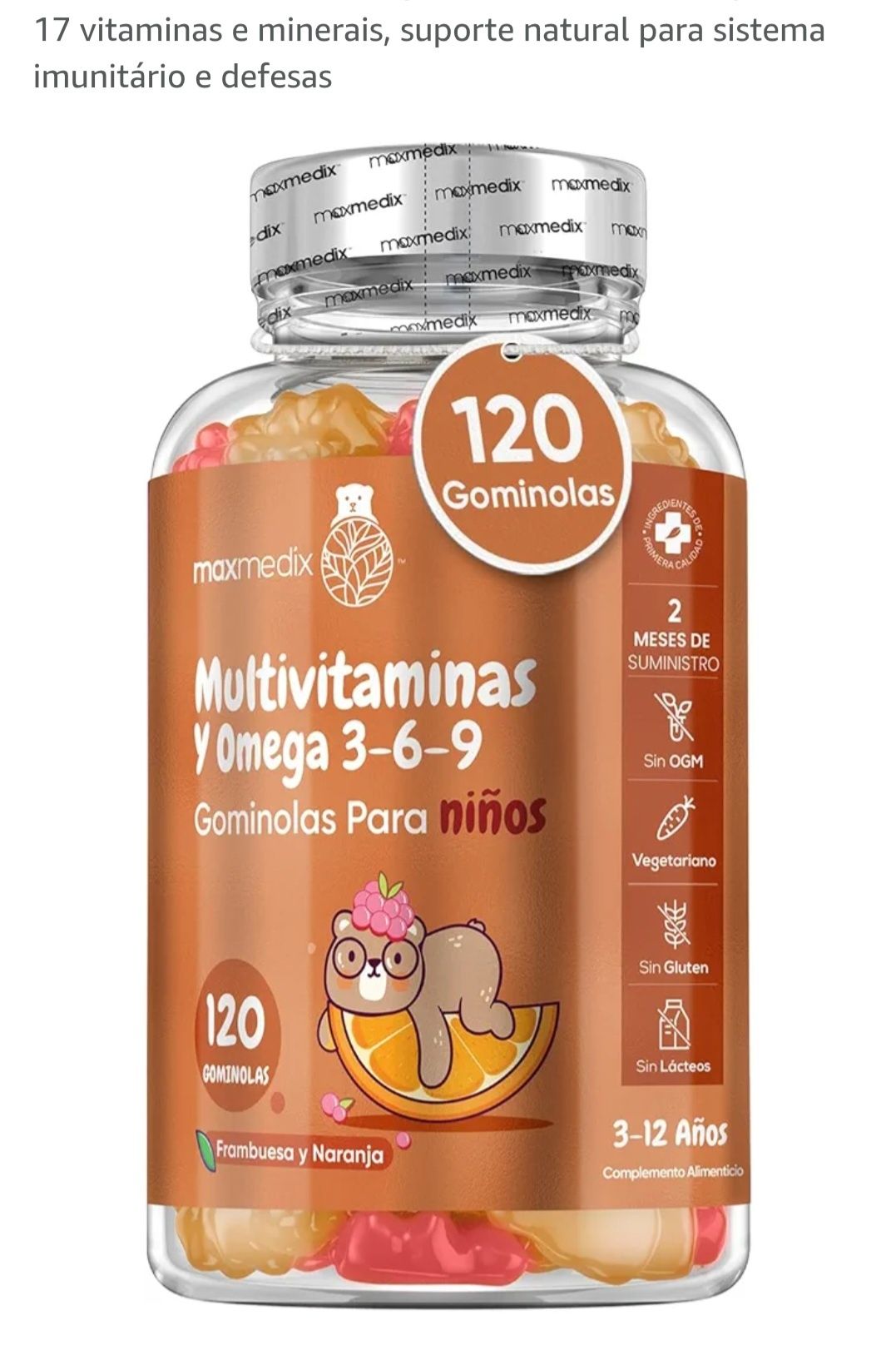 Gomas  Multivitamínicas com Ômega 3, 6 e 9 — Para Crianças