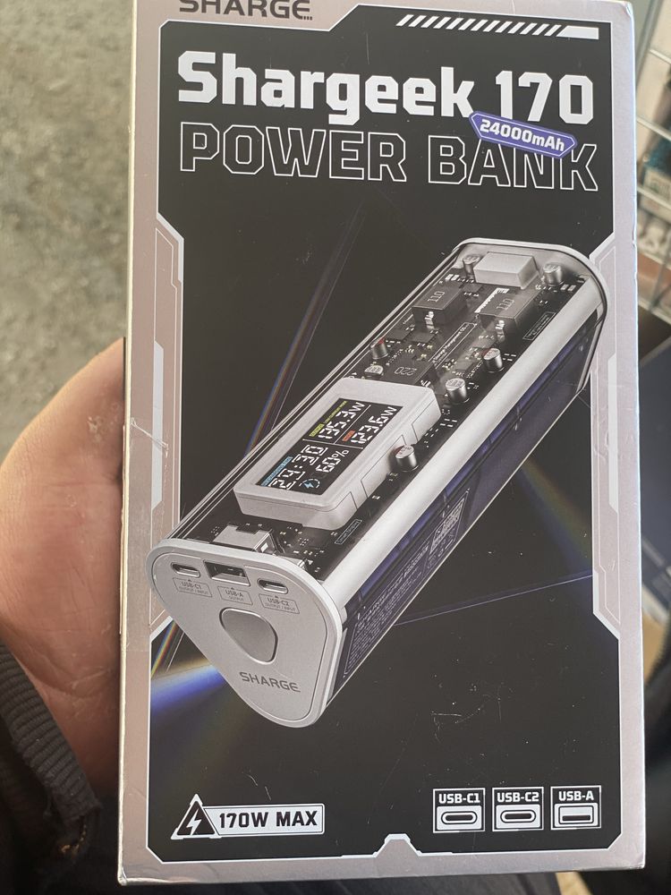Powerbank Sharge 24000 mAh srebrny