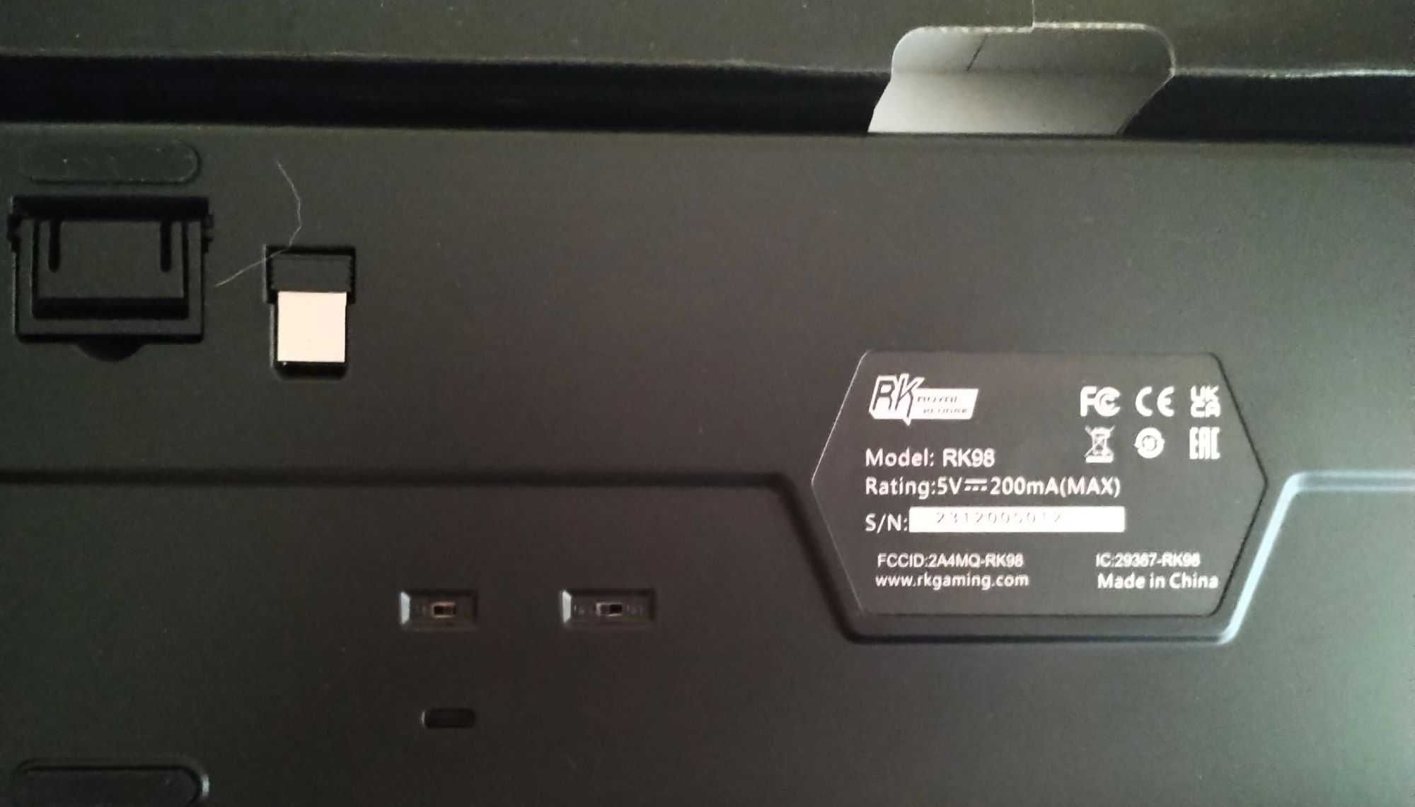 ROYAL KLUDGE RK98 klawiatura mechaniczna, bezprzewodowa układ QWERTZ