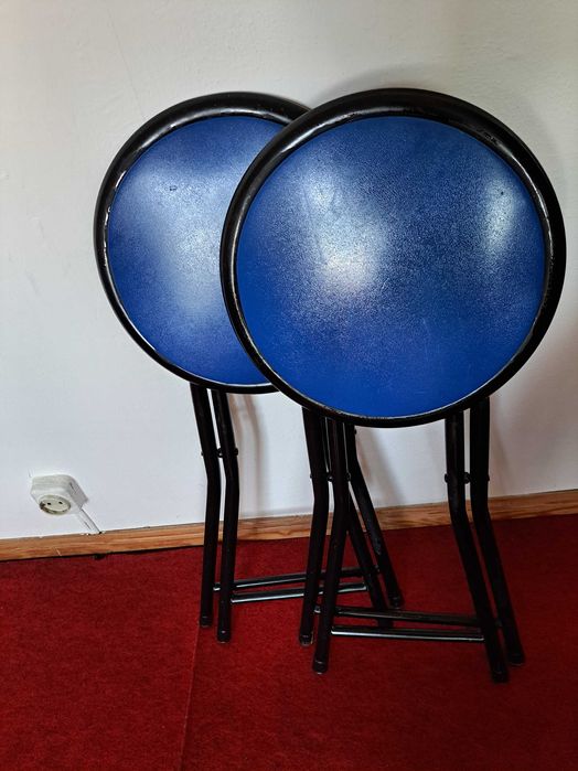 Metalowy skladany  taboret  kpl 2 sztuki