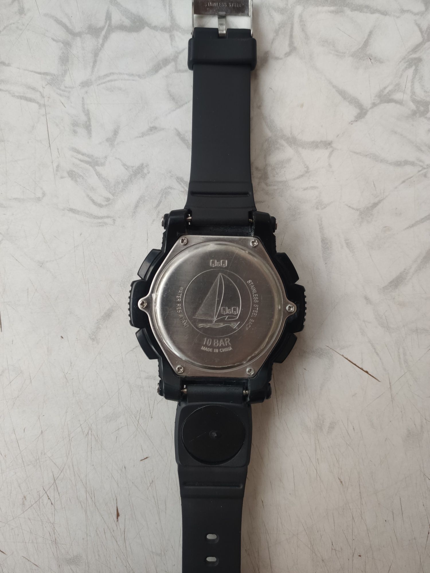 Часы Q&Q Alarm Chrono 10 Bar M119J002 - лучше Casio G-Shock, ЦЕНА ТОП