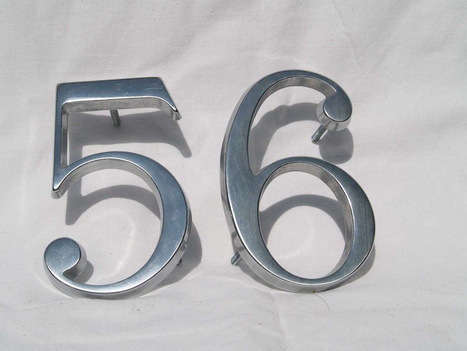 cyfry do numeracji posesji, 68, 56, 95,59