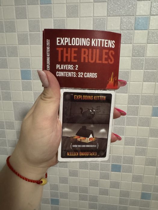 Настільна гра англійською Вибухові кошенята на двох